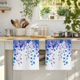 thumbnail image 4 of Spring Blue Wisteria Flowers Kitchen Towels Set of 4, Rustic Floral Branches Absorbent Dish Towels for Kitchen, Microfiber Hand Towel, Quick Drying Tea Towel for Cleaning Decorative Dishcloths, 4 of 7