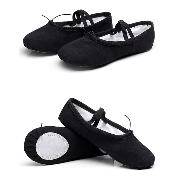 Milisten Women's Ballet Shoes Pair Comfortable Fit Soft Sole Dance Footwear Black