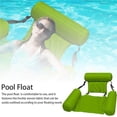 thumbnail image 4 of pitrice Inflatable Floating Row Backrest Inflatable Floating Bed Durable Portable Water Recreation Lounge Chair, 4 of 7