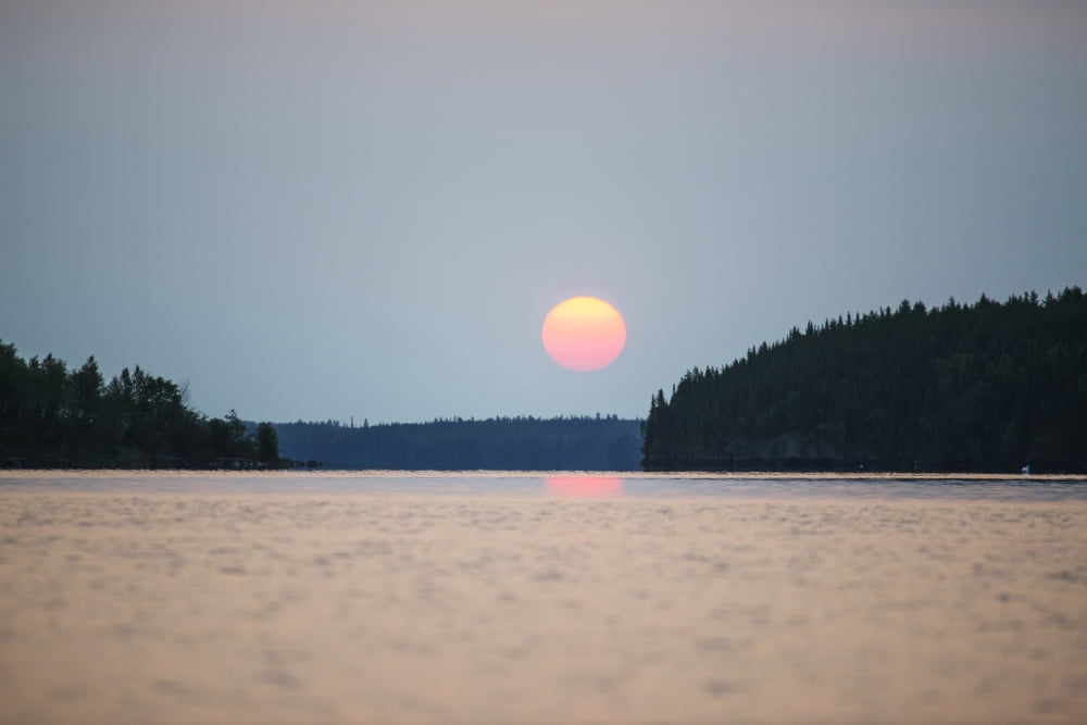 A Red Sun Setting O