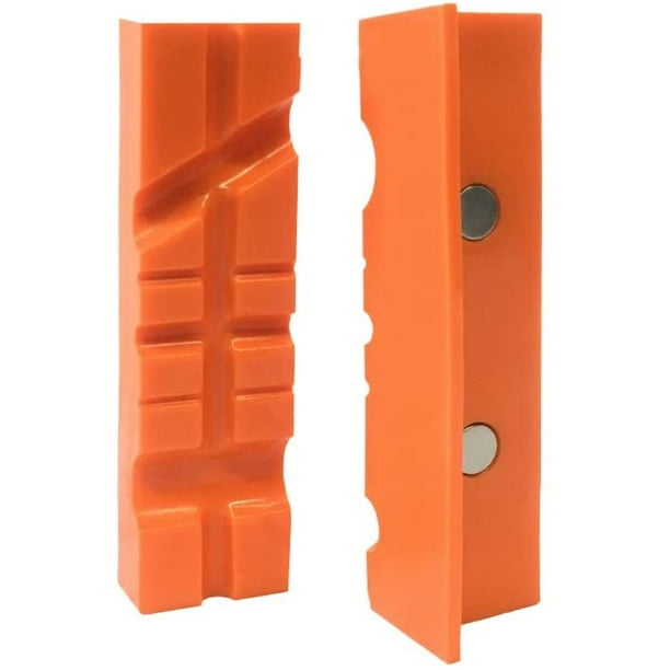 Vise Jaws, 4.5" Retention Vice Jaw Pads, Universal Vise Soft