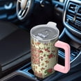 thumbnail image 6 of OBREWU Pioneer Flower Tumbler with Handle and Lid,40oz Pioneer Flower Double Wall Vacuum Insulated Tumbler,Pioneer Flower Cups Gift for Women and Men, 6 of 7