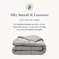 thumbnail image 2 of Luna Adult Weighted Blanket - Silky Cooling Bamboo & Premium Glass Beads - 20 Lbs - 60x80 - Queen Size Bed - Designed in USA - Heavy Cool Weight for Hot & Cold Sleepers - Light Grey, 2 of 6