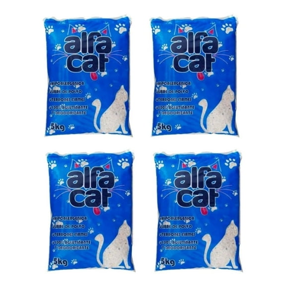 Arena Para Gato Alfa Cat De 24 kg