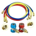 thumbnail image 4 of R134a R410a R22 Air Refrigeration Gauge Tool Kit With 4ft Hose Automotive AC Manifold Gauge Set Air ConditionTool With Hose Hook ,Easy to Install, 4 of 6