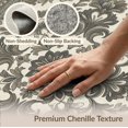 thumbnail image 6 of ODIKA 6'x9' Washable Area Rug Easy Care, Non-Shedding, Entry Faded Grey Botanical Scroll Muted Neutral Decorative Entryway for Queen Size Bedroom Under Bed Master Suite, 6 of 7