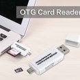 thumbnail image 2 of Injueey Lector de tarjetas de la cámara del teléfono móvil OTG Tarjeta TF a USB micro USB 2 en 1 Adaptador Plástico ABS de alta velocidad Estaciones de acoplamiento para portátiles No.01, 2 of 6