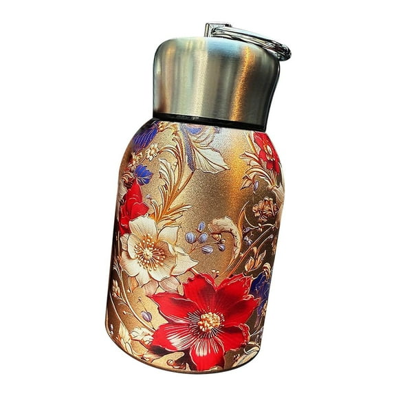 AuroraX Coffee Cups Insulated Double-Walled Travel Animal-Art Mugs with Lids Women Teen Friend Gifts