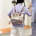 thumbnail image 4 of Mochila de hombro Kawaii para estudiantes japoneses coreanos bolso escolar de Likrtyny  nailon de Color bandolera de viaje para chica bonita, 4 of 9