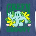 thumbnail image 3 of Instant Message - Green Is Groovy  - Toddler & Youth Girls Short Sleeve Graphic T-Shirt, 3 of 6