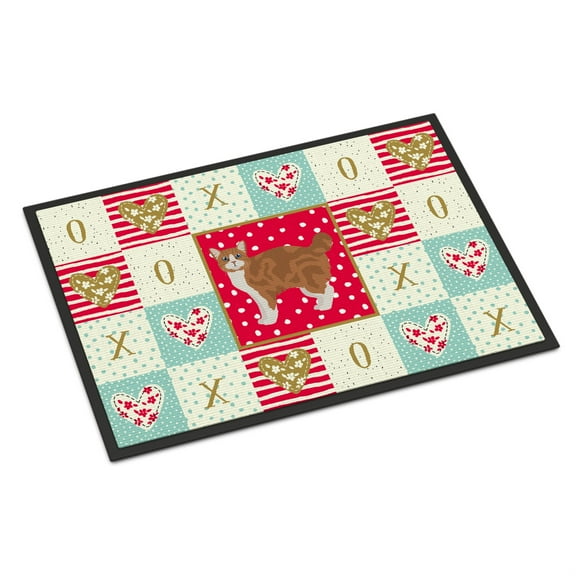 Manx #2 Cat Love Door Mat