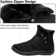 thumbnail image 2 of YAZI Mens Snow Boots Women Winter Anti-Slip Ankle Booties Waterproof Slip On Warm Fur Lined Sneaker, 2 of 12