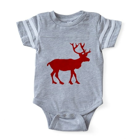 

CafePress - Reindeer_Red - Cute Infant Baby Football Bodysuit