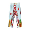 thumbnail image 4 of Xecao Funny Christmas Gnome Men's Straight Lounge Pajama Pants: The Ultimate in Comfortable Sleepwear, 4 of 9