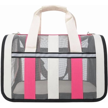 Pet Carrier for Small Dogs & Cats Portable Soft-Sided Breathable Mesh Cat Travel Bag Handbag Collapsible Cat Carrying Case for Cats Small Dogs Puppy