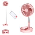 thumbnail image 1 of UN UNITEDTIME Ventilador de computadora y mesa, ventilador plegable portátil de viaje, funciona con pilas, ventilador plegable de altura ajustable con temporizador de control remoto, 4 ajustes de, 1 of 5