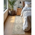 thumbnail image 3 of Oriental Hallway Runner Rug Non Slip, 2.5x8 Kitchen Washable Runner Soft Hallway Rug, Traditional Ultra-Thin Carpet for Bathroom Entryway ‎Laundry Room, Grey/Brown, 3 of 7