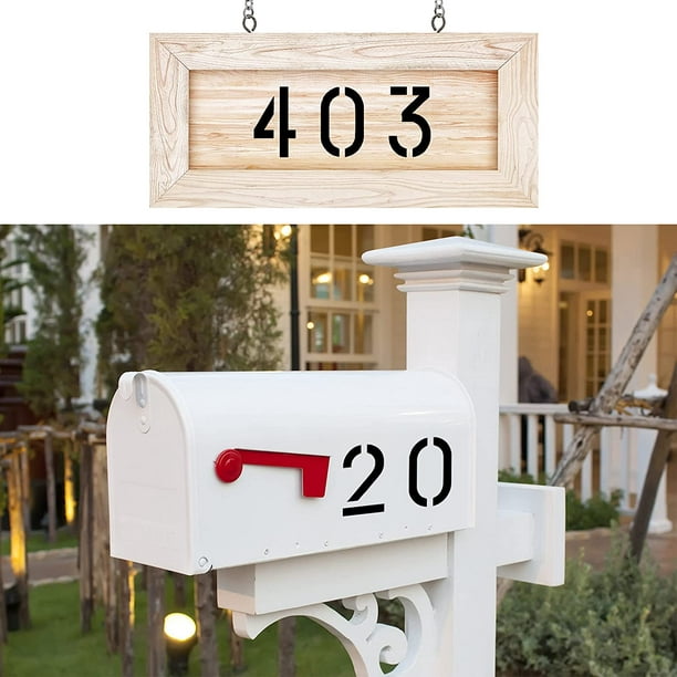 Number Stencils 4 Inch Curb Stencil Kit for Address Mailbox Painting