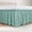 Baby Blue, variant on Wrap Around Ruffled Bed Skirt with Adjustable Elastic Belt - 14 Inch Drop Wrinkle Free Dust Ruffles Bed Frame Cover for Queen King Beds Red