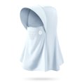 thumbnail image 1 of Máscara facial de ala ancha para mujer, protección UV, visera, sombrero para jardín, pesca, senderismo, 1 of 6