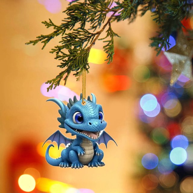 Xihbxyly Ofertas de Outlet Liquidación de Exceso de Existencias Serie de Dinosaurios Navideños, Decoración Colgante, Decoración Navideña, Espejo Retrovisor de Coche, Decoración Plana de Dinosaurio