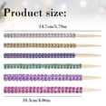 thumbnail image 4 of Aoyunhp 12Pcs Bling Candy Apple Bamboo Sticks,Caramel Sticks Mesh Wrapped Skewers for Glitter Candy Christmas Wedding & Birthday Decor,Blue,5.8", 4 of 6