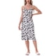 thumbnail image 2 of Quimono de satén para el Día de la Madre de mujer, sexy, con tirantes de espagueti, espalda cruzada en V, vestido de seda M negro con estampado de leopardo, 2 of 6