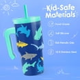 thumbnail image 2 of Vaso para beber SANDJEST, 20 oz, con forma de tiburón, con asa, 2 of 7