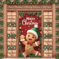 thumbnail image 4 of Decorative Design Christmas Banner Colorful Theme Holiday Decoration Gingerbread Design Merry Christmas Banner for Holiday Celebration Indoor Decoration Party Decoration, 4 of 9