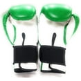 thumbnail image 4 of Woldorf USA Water Resistant Nylon Boxing Gloves Kickboxing Muay Thai Punching Bag Gloves Vinyl Green - Durable Boxing Gloves - Multi-Layered Foam Padding Offers Unbeatable Men Women Fight Gloves 16oz, 4 of 7
