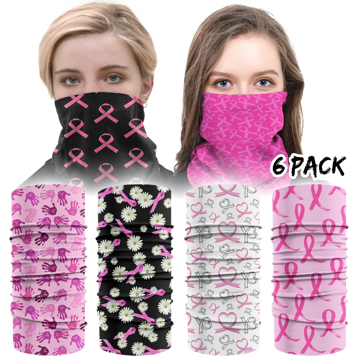 BCA Cloth Face Mask Cover Gaiter Breast Cancer Awareness Support Pack
