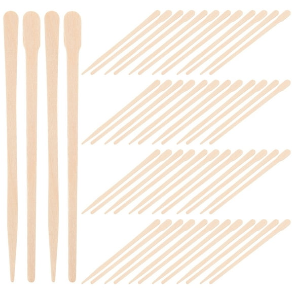 200 pcs Hair Removal Wax Sticks Waxing Sticks Wooden Wax Stick Applicator