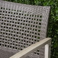 thumbnail image 5 of Noble House Augusta Outdoor 6 Piece Wood Chat Set with Fire Pit  Black, 5 of 11