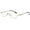 1x Gold, variant on KOOSUFA Metal Half Moon Reading Glasses 2.00 Spring Hinge Women Men Half Frame Readers Eyeglasses Eyewear Red