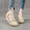 Beige, variante sur Latrodar Sandales Compensées pour Femmes Sandales Habillées pour Femmes Confortables Athlétiques Extensibles Sandales de Plage Tricotées Boucle Bout Bas Talon Moyen (1 Pouces-2 Pouces) Sandales Solides pour Femmes Âgées Sorties