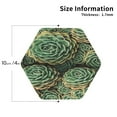 thumbnail image 3 of Disketp Succulents Funny Coasters,6 Pcs Leather Coasters With Holder, Perfect Housewarming Hostess Gifts,Protect Furniture From Water Marks Scratch And Damage, 3 of 9