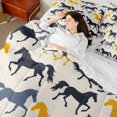 thumbnail image 4 of Castle Fairy Farm Horse Bedding Comforter Set,Farmhouse Animal Queen Bedding Sets, 4 of 8