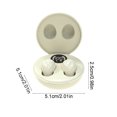 thumbnail image 3 of Auriculares Bluetooth, miniauriculares intraaurales inalámbricos auténticos con sonido envolvente, reducción activa de ruido, carga rápida tipo C, pantalla digital, baja latencia, 5.4 mm, de plástico., 3 of 6