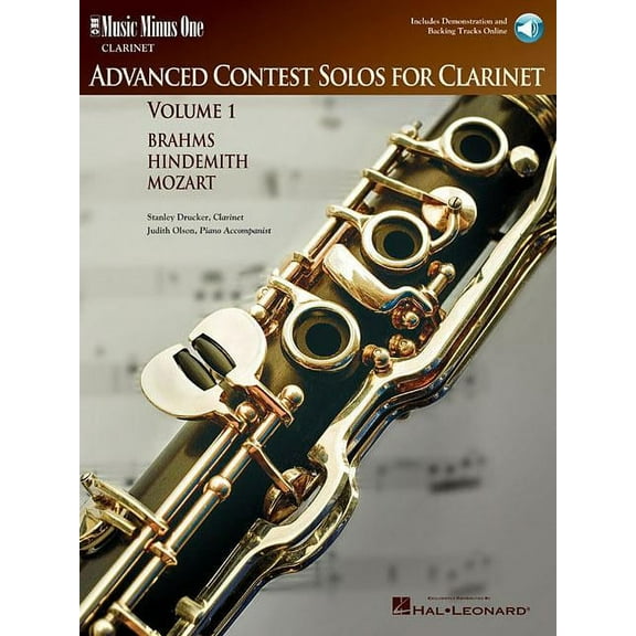 Advanced Contest Solos for Clarinet - Volume I: Music Minus One Clarinet (Paperback)