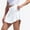 White, variant on Ltctricy Skorts for Women Crossover High Waisted Side Split Mini Tennis Skirts with Shorts Pockets Workout Athletic Skorts