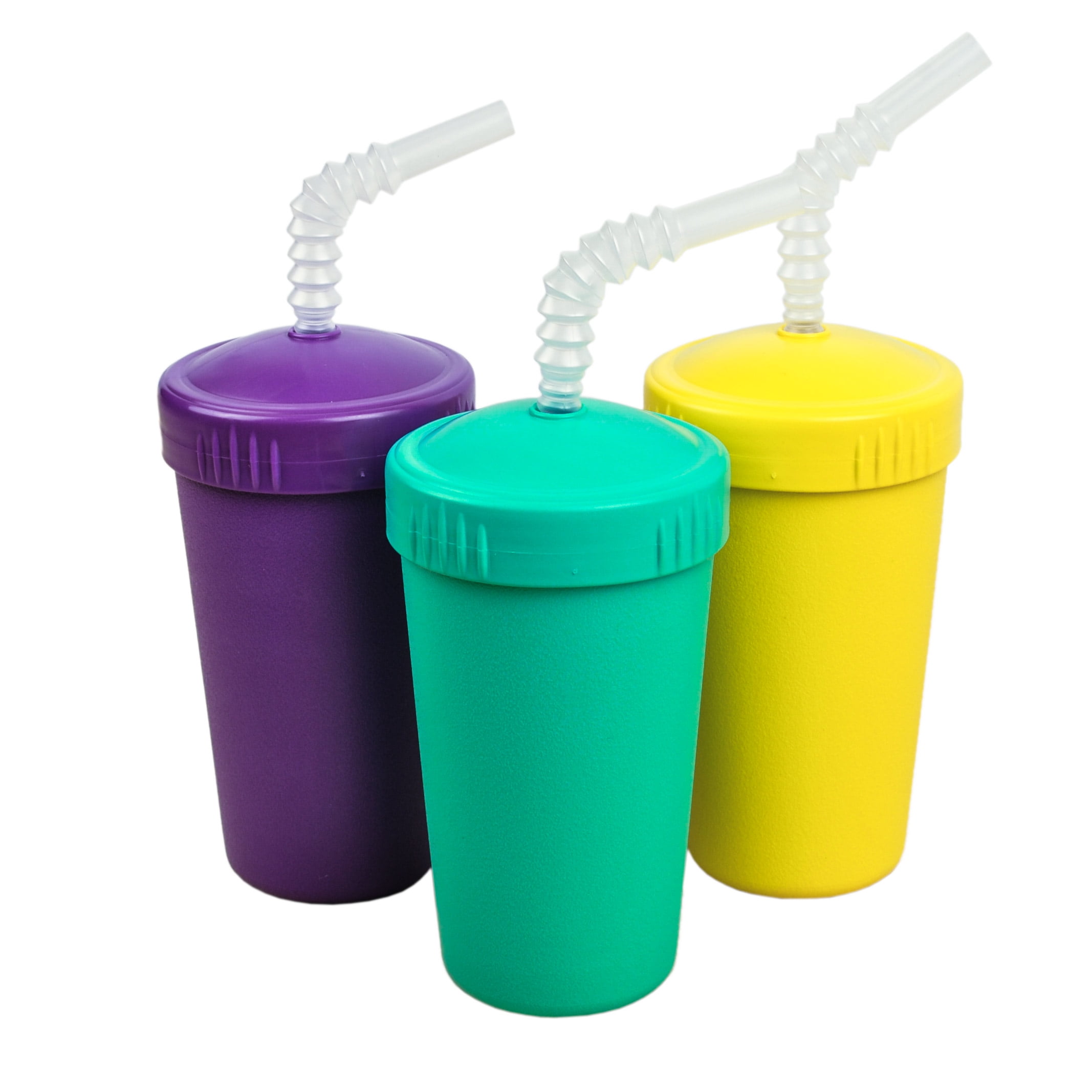 RePlay Made in USA 3pk Straw Cups with Reversable Straw for Easy Baby
