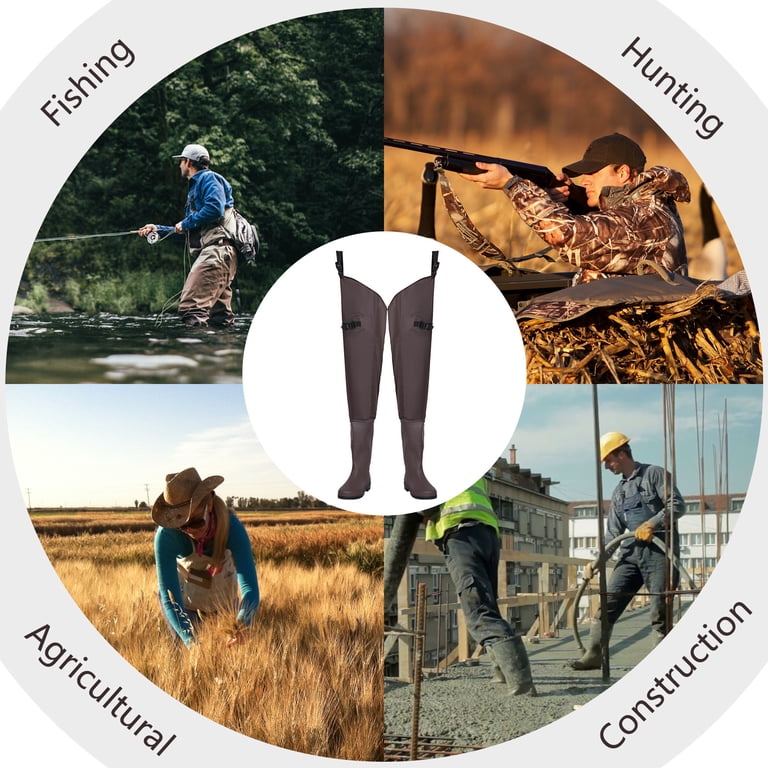 Hip Waders for Men Women with Boots Waterproof - Walmart.com display picture 3