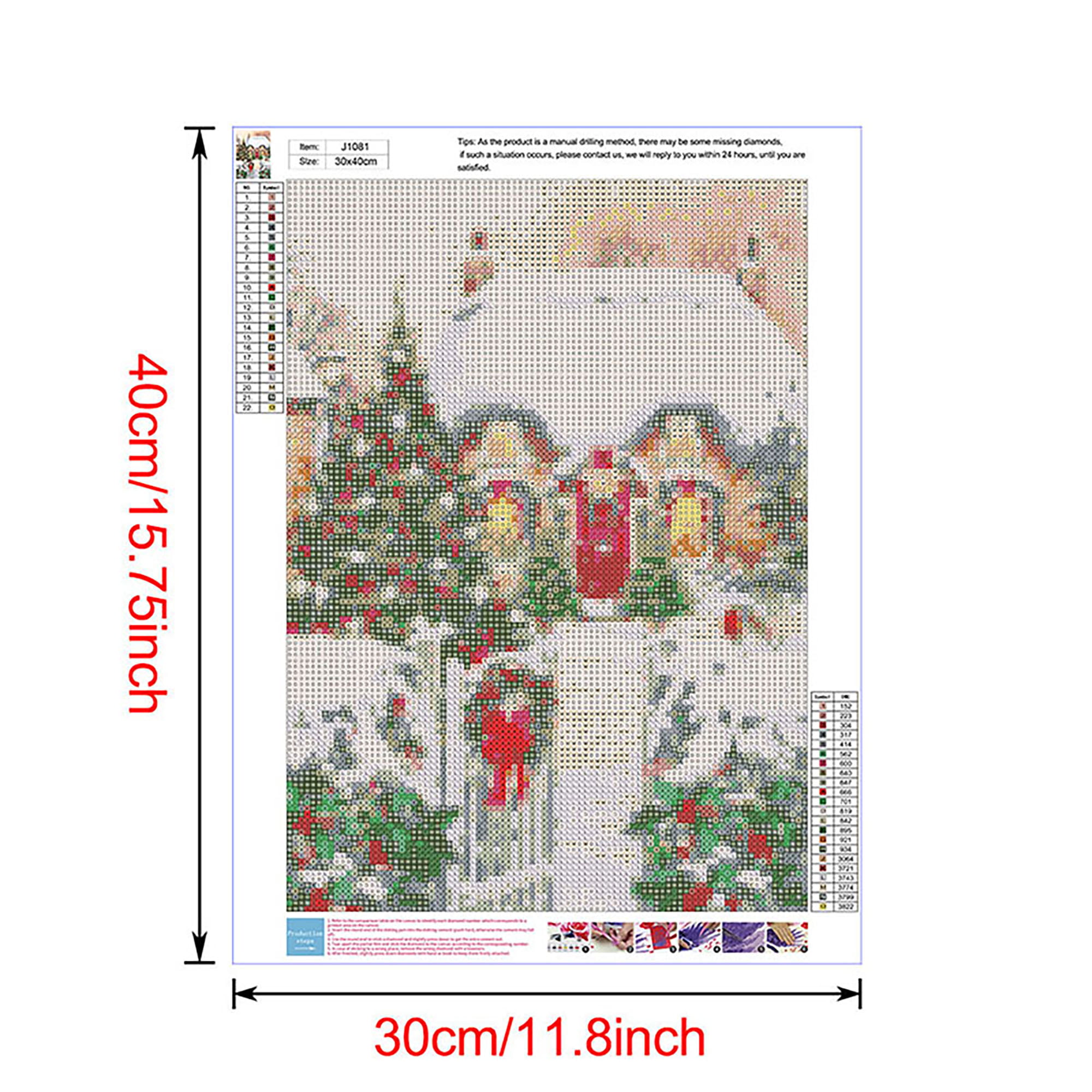 5D Full Drill Christmas Gift Diamond Painting Cross Craft Stitch Embroidery Xmas