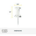thumbnail image 3 of Ook Push Pins, Steel and Plastic, Clear, Interior Multi-Material, 60 pack, 3 of 11