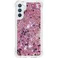 thumbnail image 2 of Slim Fit Phone Case for Samsung Galaxy A54 5G, Glitter Liquid Quicksand Effect Silicone Soft TPU Case with Camera Lens and Screen Protection for Galaxy A54 5G,LSWT Diamond Rose, 2 of 12