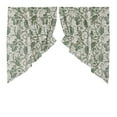 thumbnail image 2 of VHC Brands Dorset, Farmhouse Prairie Swag Valance Curtain Panels, Floral, Green, 36x36x18, Set of 2, 2 of 3