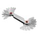 thumbnail image 1 of Yuarrent Medidor de rosca Medidor de paso de rosca de tornillo métrico de 60 grados para herramienta de medición Herramientas y accesorios para hornear Yuarrent HA015969-00, 1 of 6
