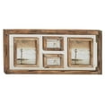 thumbnail image 5 of DecMode 4-Opening 8" x 10" Brown Wall Photo Frame with Wood Frame, 5 of 7