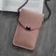 thumbnail image 4 of Bolso bandolera para mujer, bolso bandolera, cadena de piel sintética, pantalla táctil, bolsa de almacenamiento para teléfono, rosa claro Scienceny AP000967-01, 4 of 7