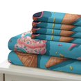 thumbnail image 5 of 3D Ice Cream Printed Comforter Cover Set Children Adult Unique Design Bedding Set Bedroom Decor,King (90"x104"), 5 of 5
